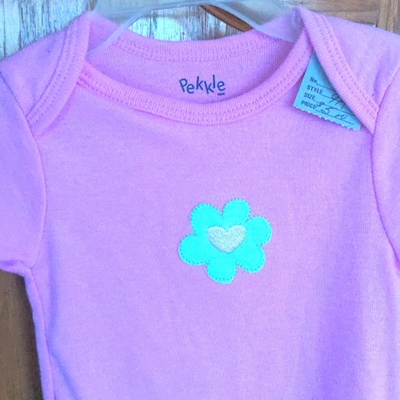 ❤️ Pink Body Suit Sz 9mo NWT - Picture 2 of 5